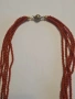 Представяме ви изключително красиво колие от естествен червен корал с сребърна закопчалка  925, снимка 2
