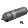 Карбонова бутилка 9L 300BAR с вентил M18x1.5 комплект – готова за PCP, SCUBA, Paintball, снимка 2