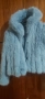 Синьо пухкаво палто, снимка 2