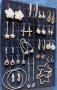 Различни модели сребърни обици, гривна,, колие.Комплект, снимка 10