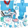 Lehoo Castle Детски комплект за зъболекар с докторски костюм, ролева играчка за малки деца 3+ г. , снимка 1 - Образователни игри - 45997694