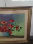 ГОЛЯМА СТАРА КАРТИНА МАКОВЕ, снимка 3