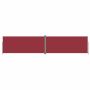 vidaXL Прибираща се странична тента, червена, 220x1000 см, снимка 1 - Градински мебели, декорация  - 45470354