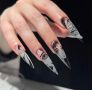 👑 💗Комплект Разкошни Press-on Изкуствени Нокти 24 броя 💋 КОД : nail1154💗 👑 💋 ➡️ 😱Уникалниииии, снимка 1