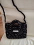 Черна плетена чанта , снимка 4