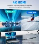 Мултифункционален USB-C Адаптер 3-в-1 UANTIN – 4K HDMI, USB 3.0 и 100W PD Зареждане, снимка 2