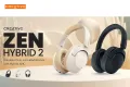 Слушалки Creative Zen Hybrid 2 Black/Cream (Open Box), снимка 1