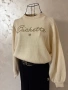 Дамска блуза с бродиран надпис, снимка 1