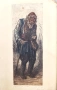 Картина,,Цариградски просяк,,От 1940г. Оригинална акватинта на Петър Морозов., снимка 1