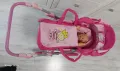 Детска сгъваема количка за кукли с подарък бебе, снимка 4