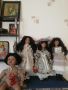 Порцеланови кукли, стари ръчно изработени, маркови. , снимка 1