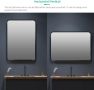 LUMIRRORS® огледало за баня 50x70 см, огледало за стена, правоъгълно, снимка 5