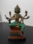 Бронзова статуетка на бог Брахма №7988 , снимка 1