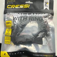 Cressi Спирален кабел с пръстен за гмуркане, черен, един размер, унисекс за възрастни, снимка 4 - Водни спортове - 45750873