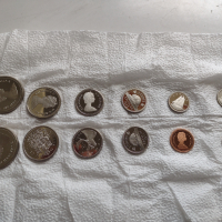Лот монети 12 броя Канадски долари, центове непипани мат гланц перфектно състояние 42635, снимка 1 - Нумизматика и бонистика - 45021157