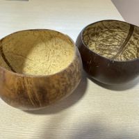 Естествени кокосови купички, снимка 2 - Чинии - 45119048