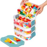 Нов Многофункционален Контейнер за Съхранение с Базова Плоча - Идеален за LEGO Организатор Кутия , снимка 1 - Други - 45505026