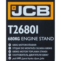 Сгъваема стойка за двигатели 680КГ JCB , T26801, снимка 6 - Други инструменти - 44967328