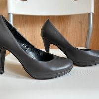 Сиви дамски обувки на ток, снимка 1 - Дамски обувки на ток - 45556901