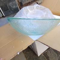 Стъклена мивка - купа 42 см, снимка 2 - Други стоки за дома - 44936173