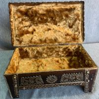 Стара българска кутия за бижута алуминиева  , снимка 2 - Други ценни предмети - 45566156