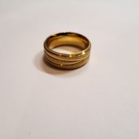 Невероятен дамски позлатен пръстен тип халка, снимка 2 - Пръстени - 45449426