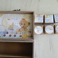 Дървена кутия за бебешки съкровища , снимка 2 - Други - 42688545