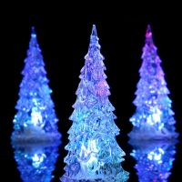 Led коледно дърво, акрил, ВАРИАНТИ: 17 см и 22 см,  с редуващи се цветове светлина. LED Технология с, снимка 6 - Декорация за дома - 45574124