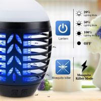 Електрическа лампа за унищожаване на комари, USB акумулаторна и IP66 водоустойчива, снимка 2 - Къмпинг осветление - 45480363