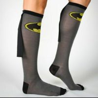 забавни чорапи Батман с черна пелерина, снимка 3 - Дамски чорапи - 45699443