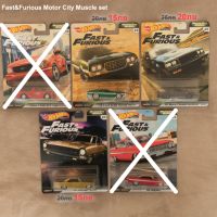 Hot Wheels сет от 5 модела Fast & Furious Motor City Muscle, снимка 1 - Колекции - 42436791