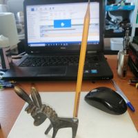 бронзова фигурка Walter Bosse Donkey Brass Figurine Pen Holder, Austria, 1950s, снимка 6 - Антикварни и старинни предмети - 45264201