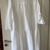 Нова бяла елегантна рокля лен памук ленена , снимка 5 - Рокли - 45625420