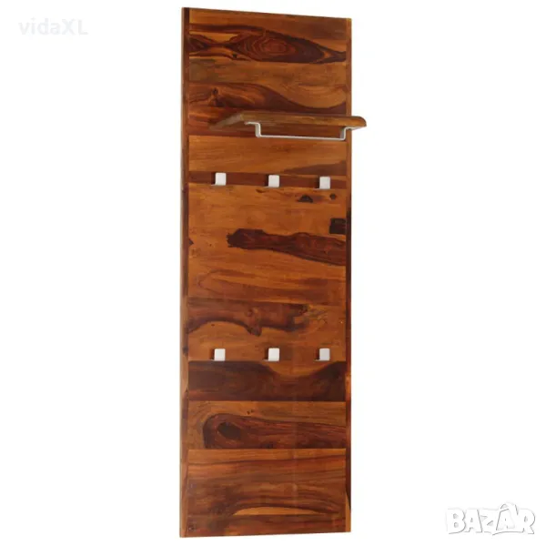 vidaXL Закачалка за дрехи, шишамова дървесина масив, 118x40 см(SKU:246351), снимка 1