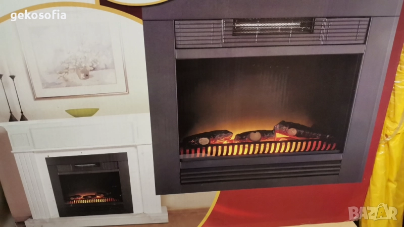 НОВА Електрическа камина с вентилатори и 3D ефект на пламъка / CHICAGO, снимка 1
