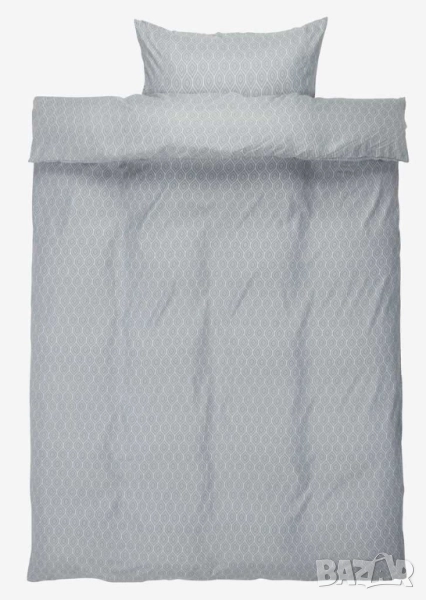 Комплект спално бельо, 140х200 см завивка, 50х70 см калъфка, 100% полиестер, Сив, снимка 1