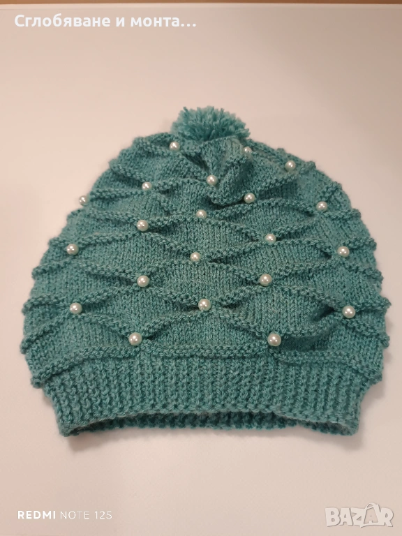 Ръчно плетен дамска шапка, снимка 1