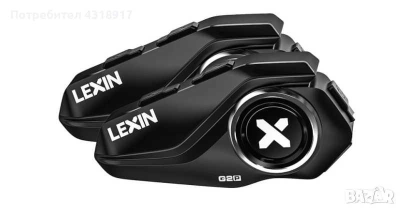 Интерком Lexin g2p 2бр слушалки , снимка 1