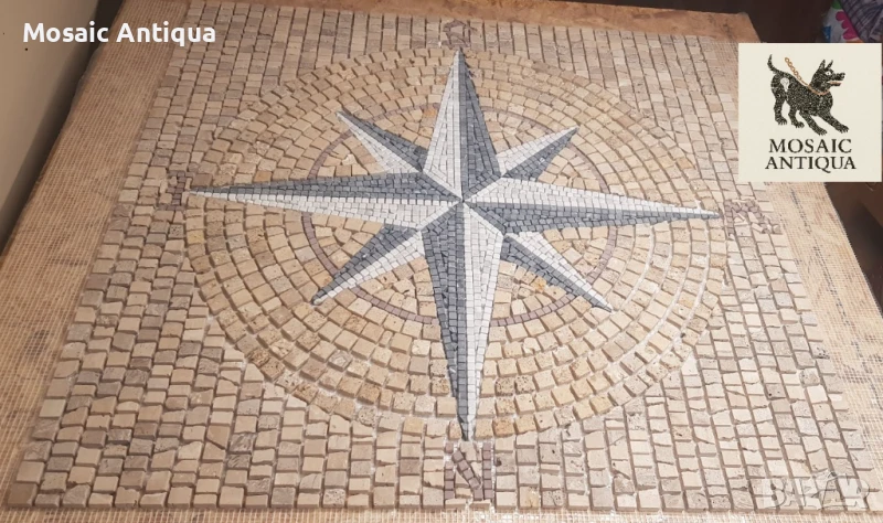 Ръчно изработена мозайка „Посоките на света“, снимка 1