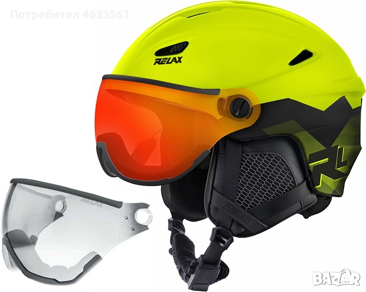Каска с визьор за ски и сноуборд Relax Stealth RH24R , снимка 1