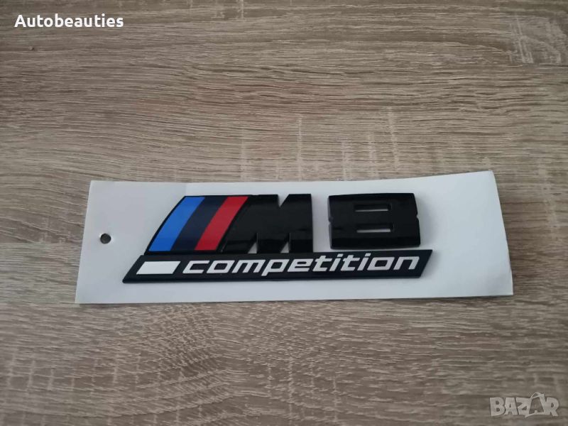 черна емблема BMW M8 Competition, снимка 1