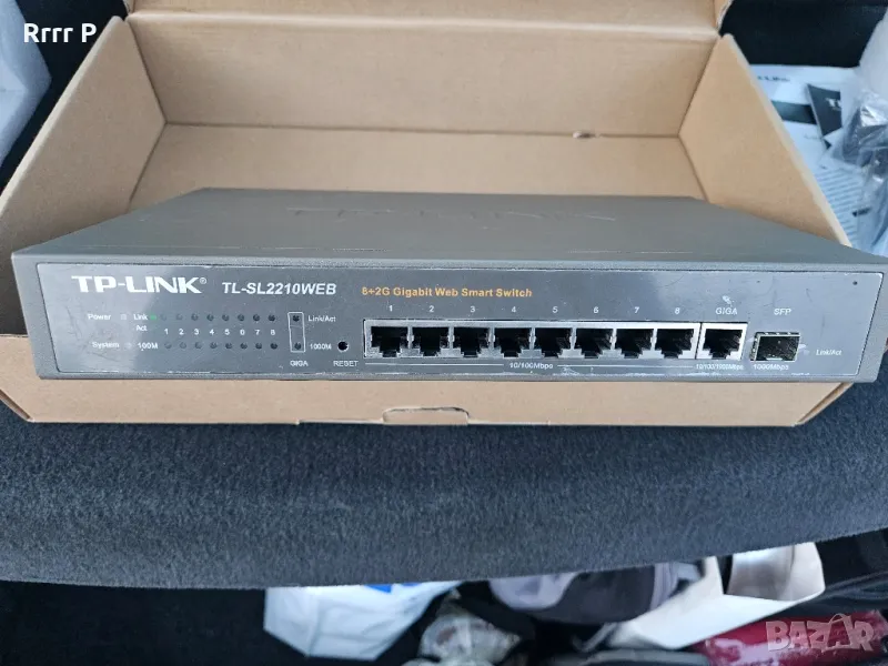 Суич TP-Link 8 портов TLSL2210WEB, снимка 1