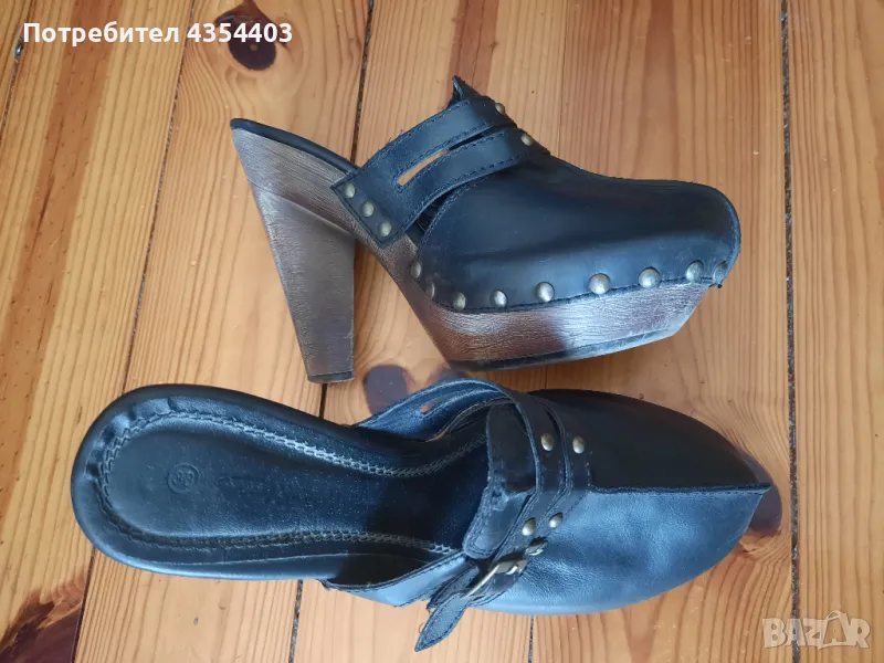 Дамско сабо с висок ток № 38, снимка 1