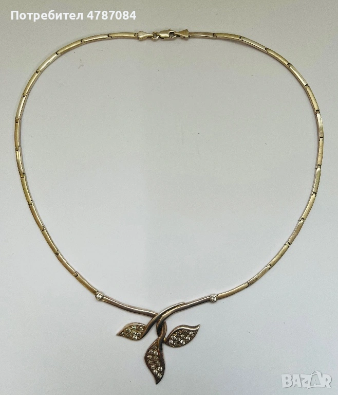 Сребърно колие, снимка 1