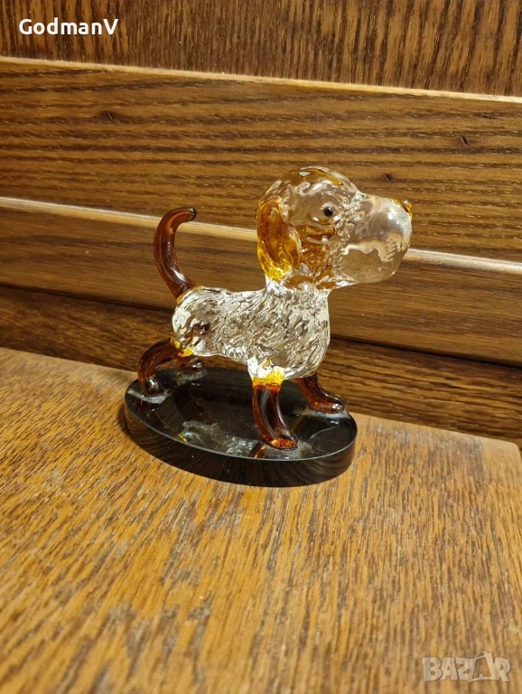 Уникална стъклена фигурка „Кученце“, снимка 1