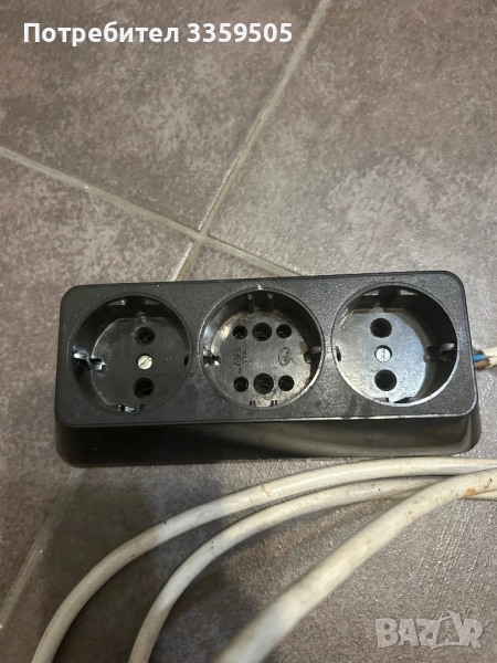 Разклонител с 3 гнезда, снимка 1