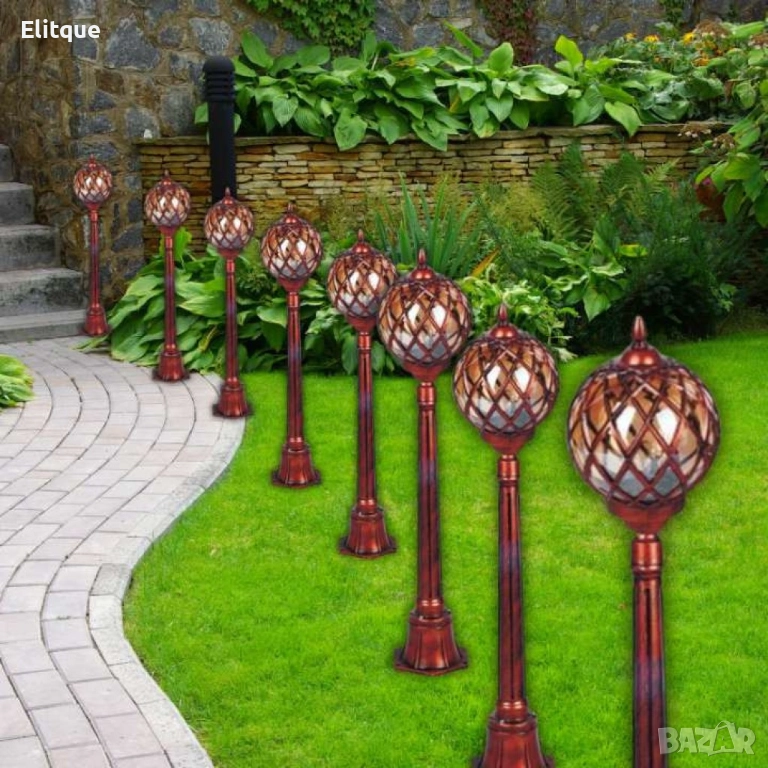 Градински Фенер Madlen със стойка, Е27, IP44, снимка 1