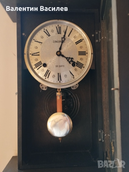 Стенен часовник Конкордия 31 дневен , снимка 1