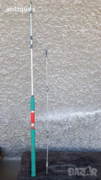 Стара въдица - алуминиева - руска - 185см, снимка 1