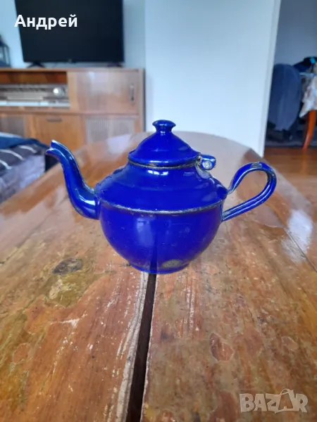 Стар емайлиран чайник #79, снимка 1